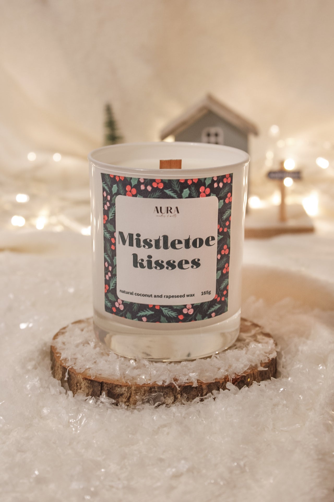 Božićna svijeća “Mistletoe kisses”